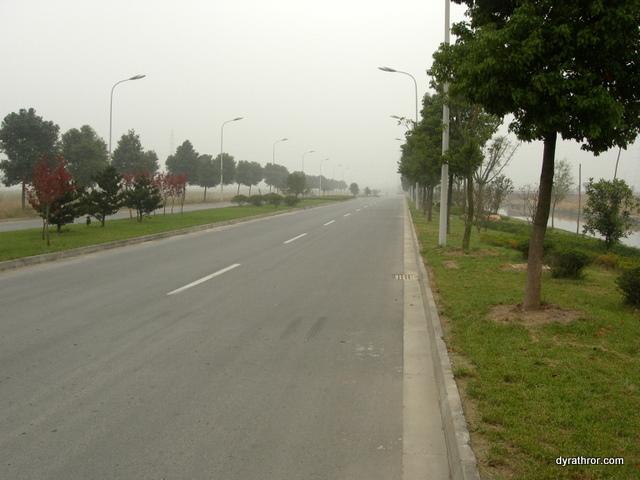 Empty Highway near Tongli 