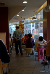 police guard in KFC