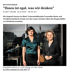 Franziska Heine und Ursula vd Laien