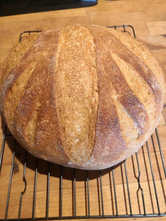 Home baked bread. 